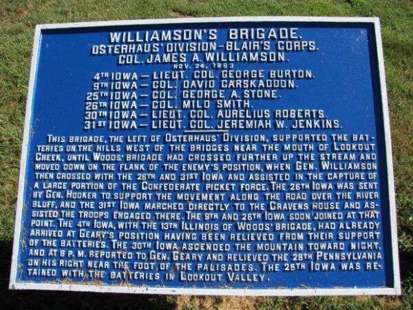 WILLIAMSON’S BRIGADE MEMORIAL PLAQUE II