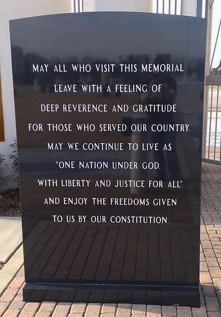 RED RIVER VALLEY VETERANS MEMORIAL STONE P