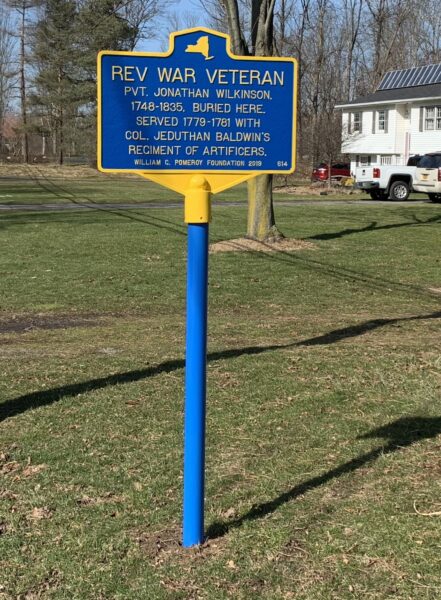 REV WAR VETERAN PVT. JONATHAN WILKINSON MEMORIAL MARKER