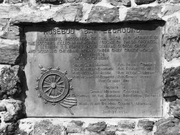 ROSEBUD BATTLEFIELD MEMORIAL PLAQUE