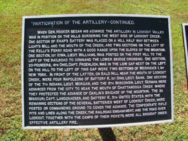PARTICIPATION OF THE ARTILLERY MEMORIAL PLAQUE II