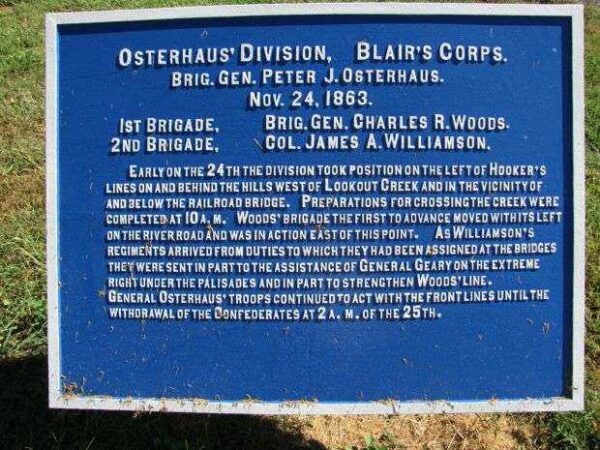 OSTERHAUS’ DIVISION, BLAIRS CORPS MEMORIAL PLAQUE