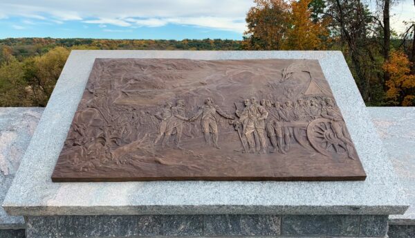 SARATOGA SURRENDER SITE WAR MEMORIAL PLAQUE A