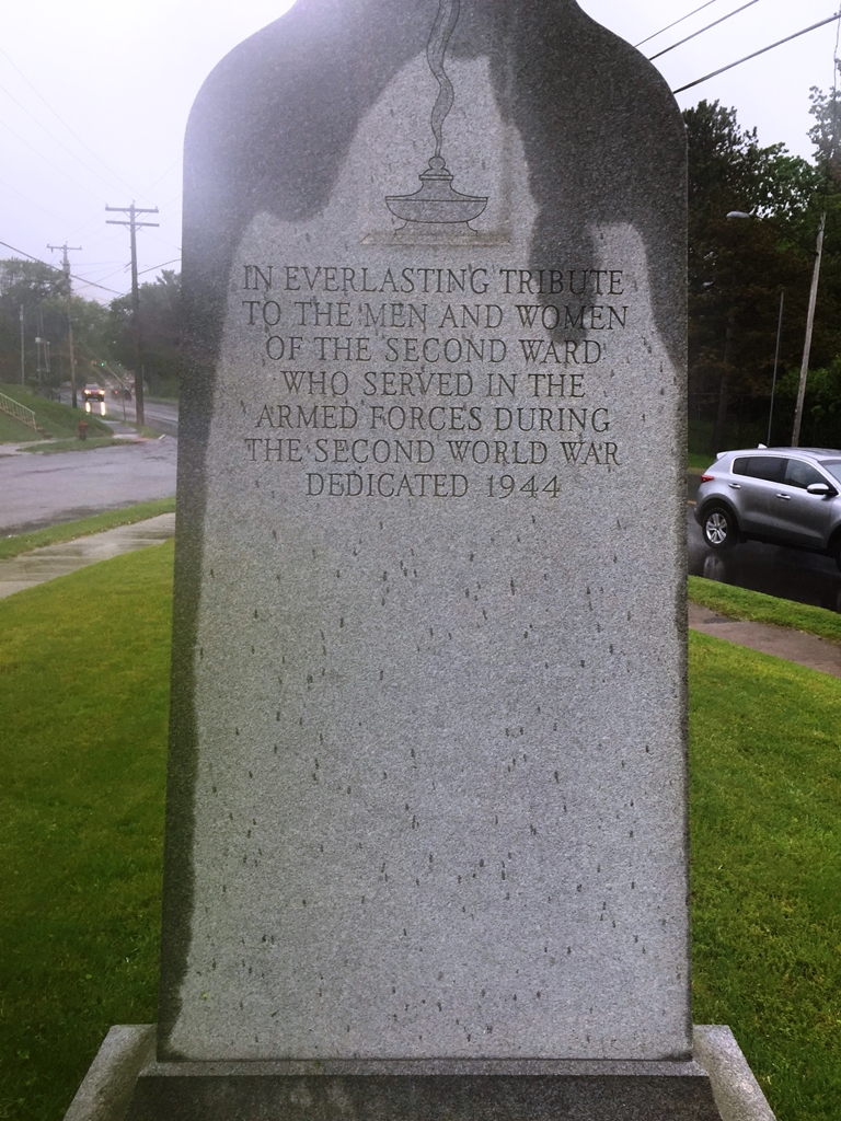 SCHENECTADY SECOND WARD SECOND WORLD WAR MEMORIAL