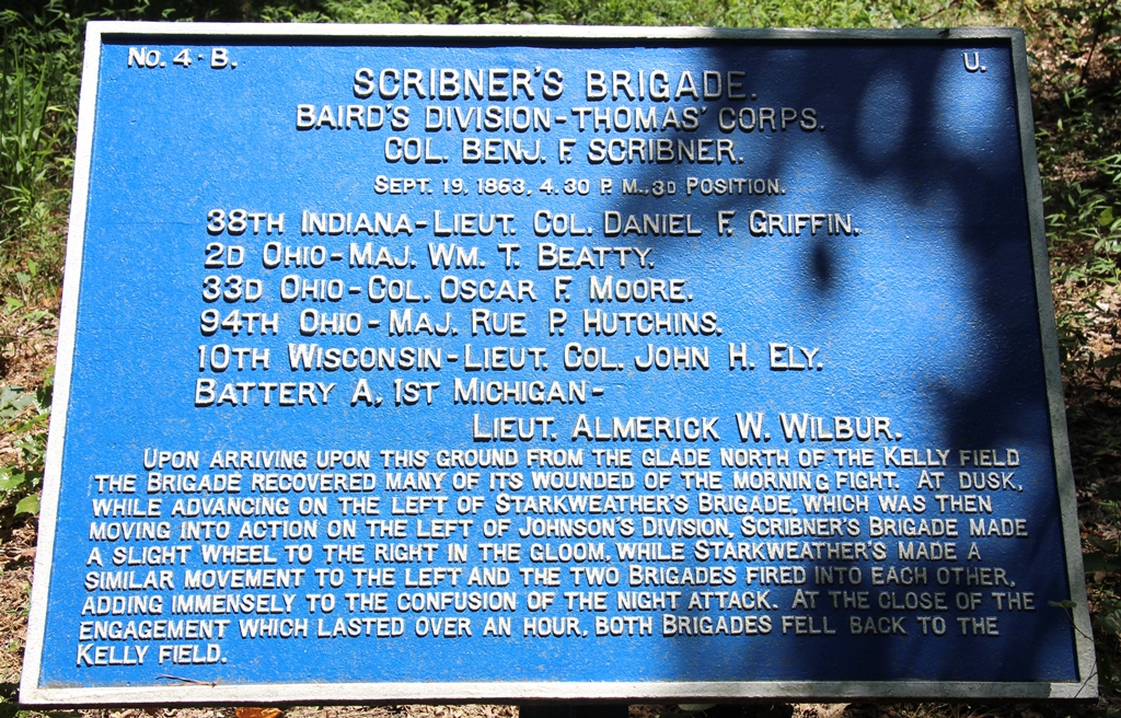 SCRIBNER’S BRIGADE WAR MEMORIAL PLAQUE 4:30 P.M.