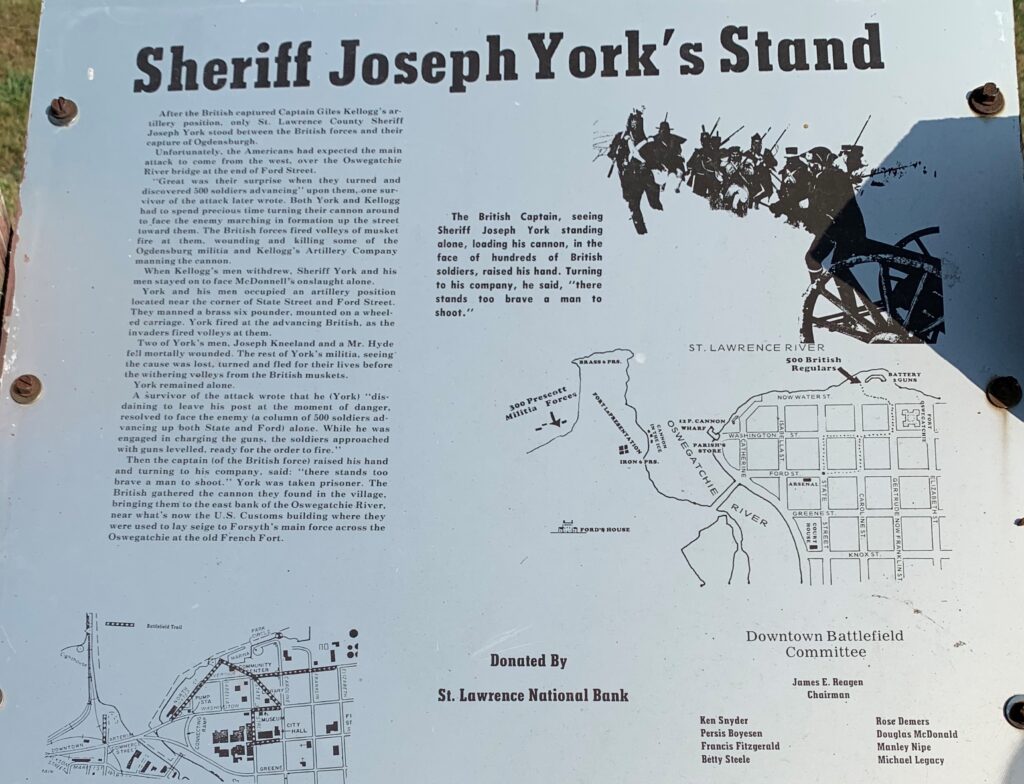 SHERIFF JOSEPH YORK’S STAND WAR MEMORIAL PANEL