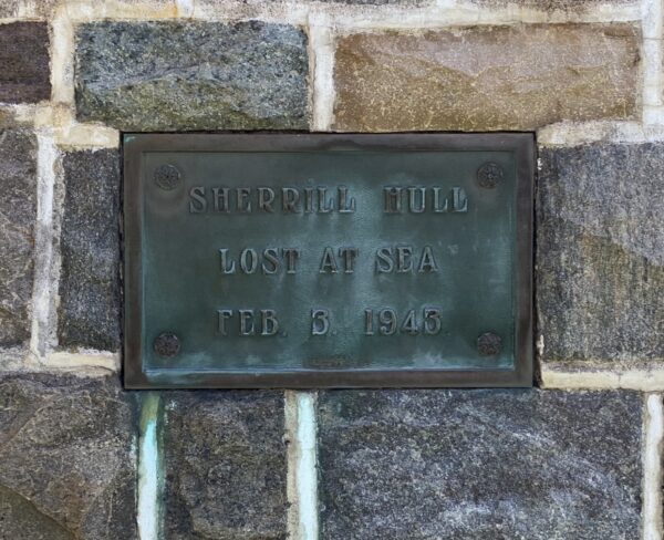 SHERRILL HULL WAR MEMORIAL PLAQUE