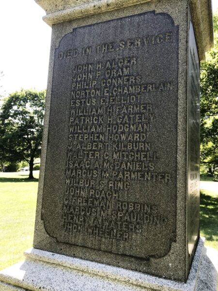 SHIRLEY GREAT REBELLION WAR MEMORIAL STONE B