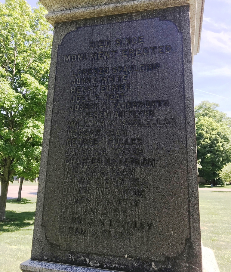 SHIRLEY GREAT REBELLION WAR MEMORIAL STONE D