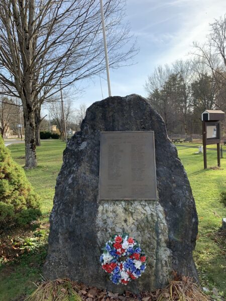 SHUSHAN HONOR ROLL VETERANS OF WORLD WAR II MEMORIAL