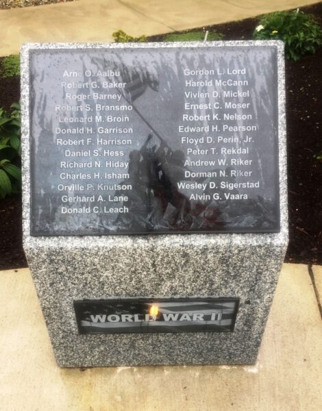 STANWOOD AREA HISTORICAL SOCIETY VETERANS MEMORIAL STONE B