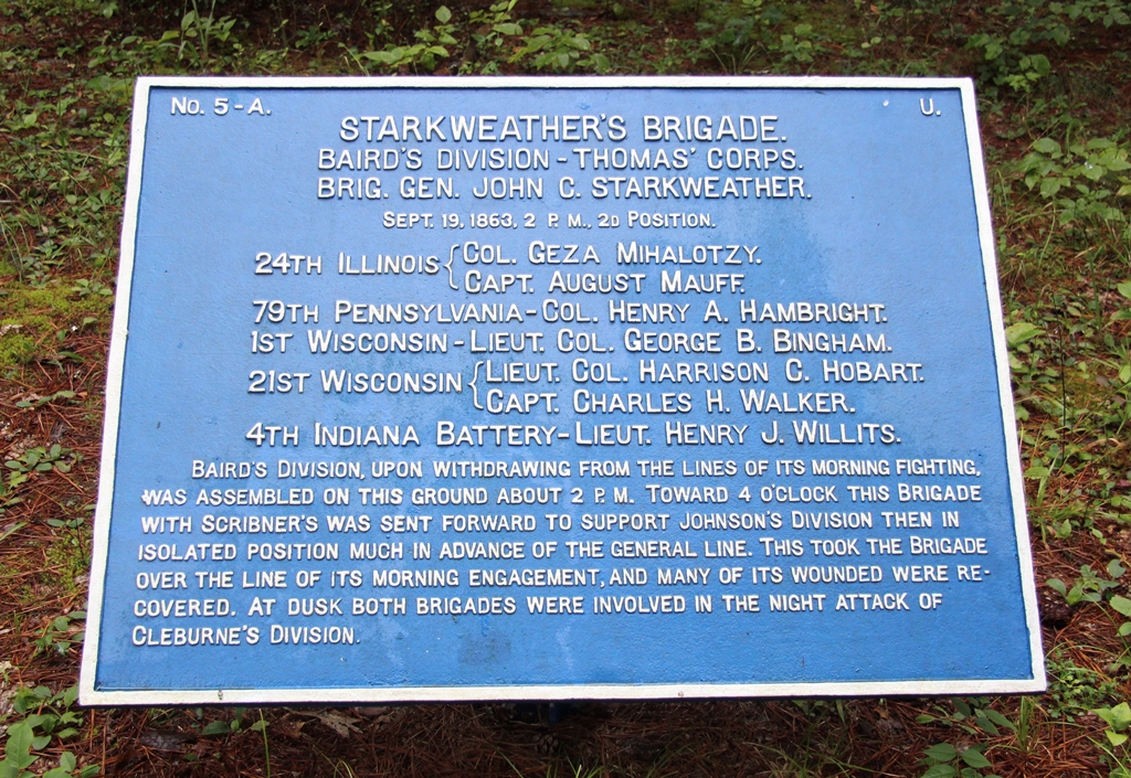 STARKWEATHER’S BRIGADE WAR MEMORIAL PLAQUE 2 P.M.