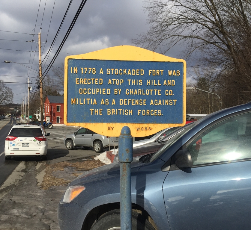 STOCKADED FORT REVOLUTIONARY WAR MEMORIAL MARKER