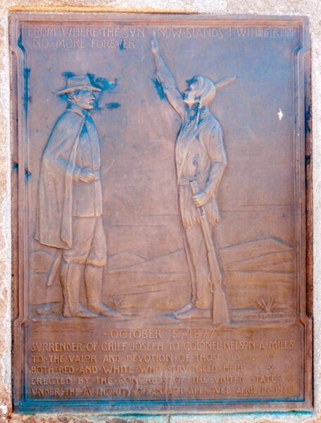SURRENDER OF CHIEF JOSEPH MEMORIAL PLAQUE