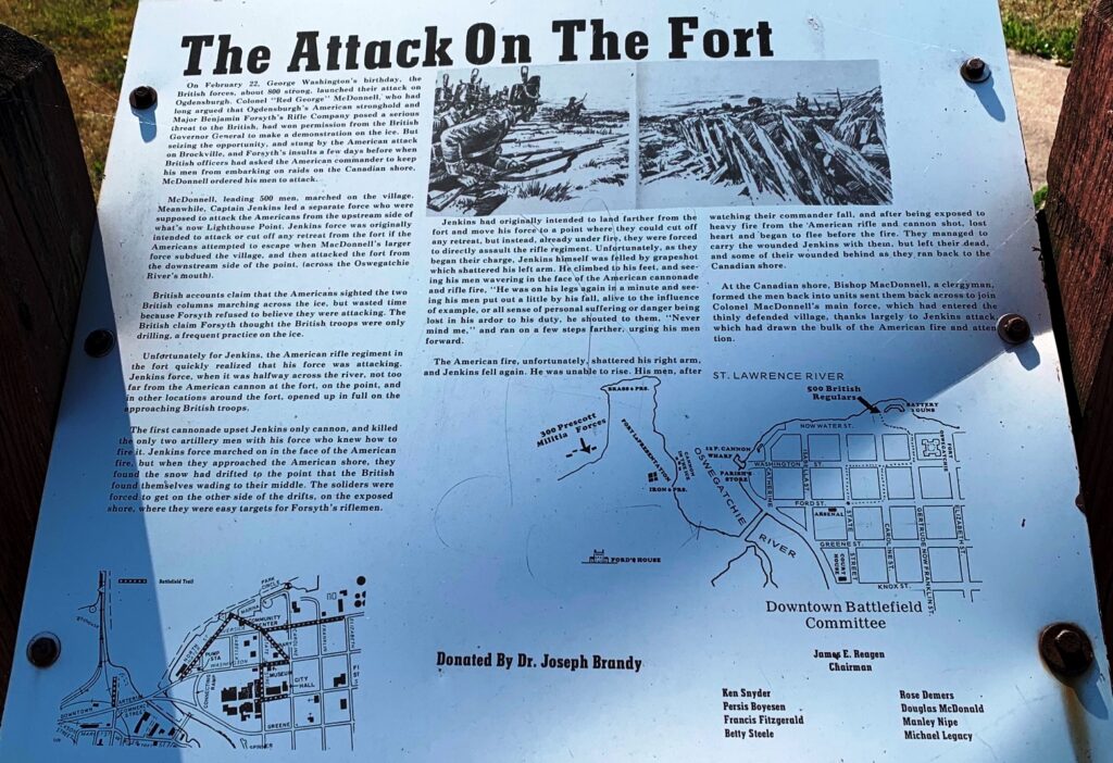 THE ATTACK ON THE FORT MEMORIAL PANEL