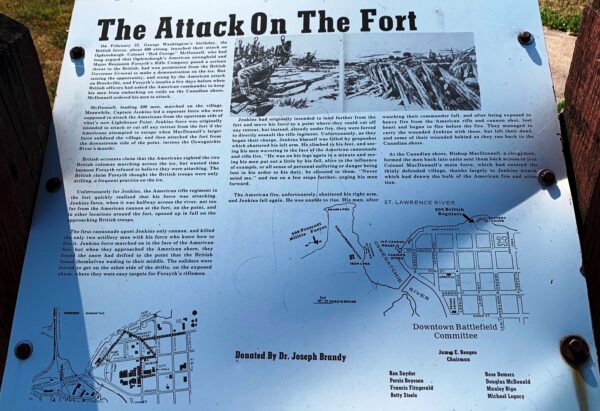 THE ATTACK ON THE FORT MEMORIAL PANEL