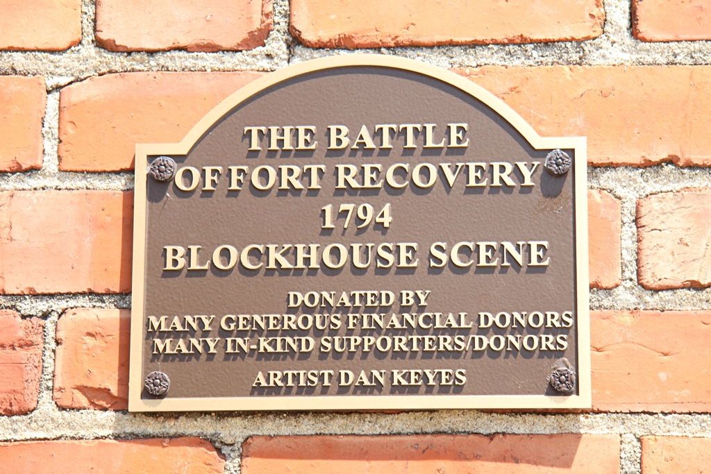 THE BATTLE OF FORT RECOVERY MEMORIAL MURAL PLAQUE