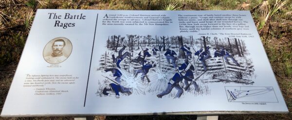 THE BATTLE RAGES WAR MEMORIAL PANEL