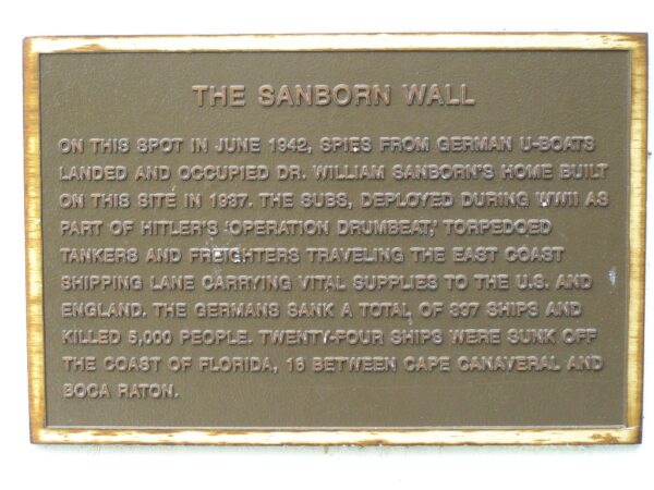 THE SANBORN WALL MEMORIAL PLAQUE