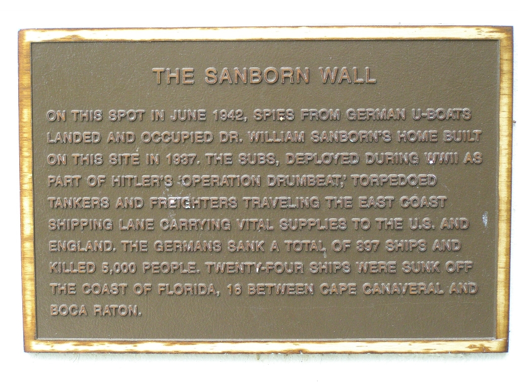 THE SANBORN WALL MEMORIAL PLAQUE