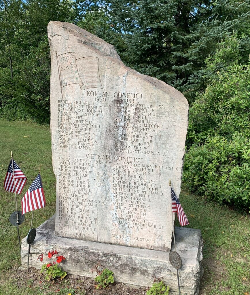 TOWN OF BECKET KOREAN CONFLICT AND VIETNAM CONFLICT WAR MEMORIAL