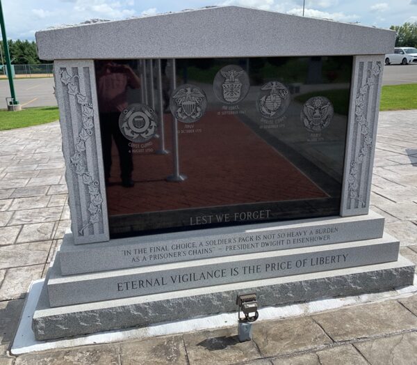 TOWN OF FLORIDA VETERANS MEMORIAL BACK