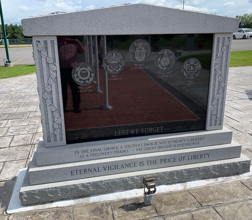 TOWN OF FLORIDA VETERANS MEMORIAL BACK