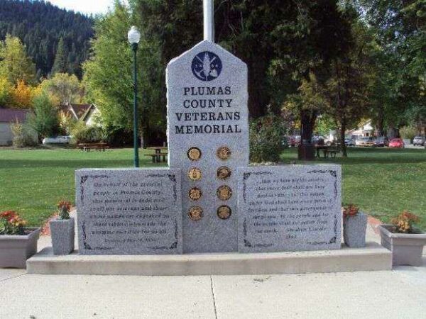PLUMAS COUNTY VETERANS MEMORIAL
