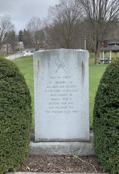 TOWN OF HOOSICK WAR MEMORIAL
