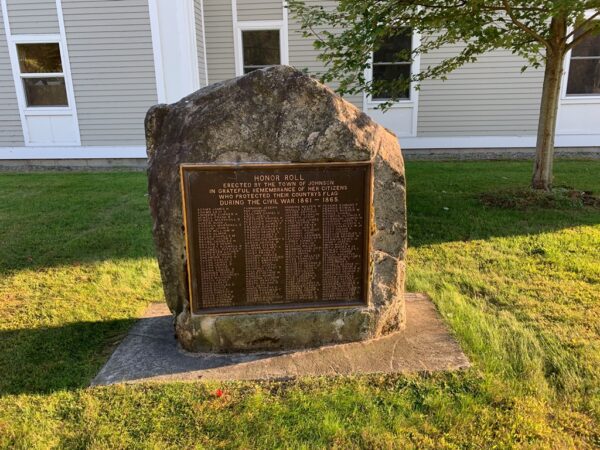 TOWN OF JOHNSON CIVIL WAR MEMORIAL