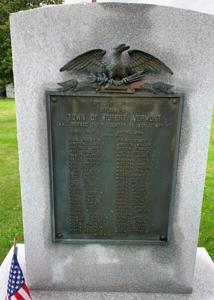 TOWN OF RUPERT WORLD WAR II MEMORIAL