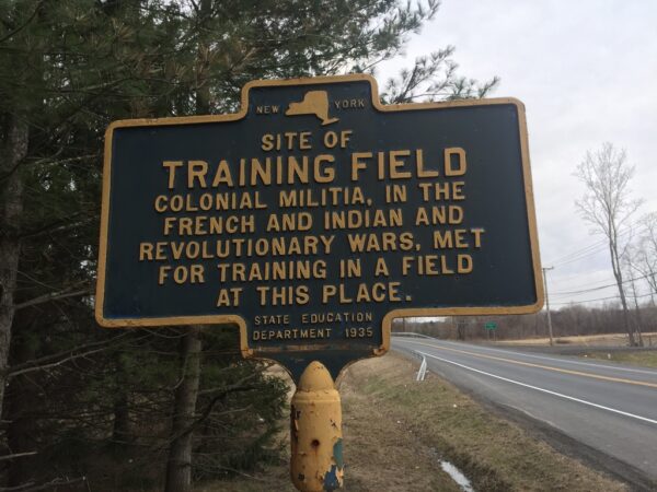 TRAINING FIELD REVOLUTIONARY WAR MEMORIAL MARKER
