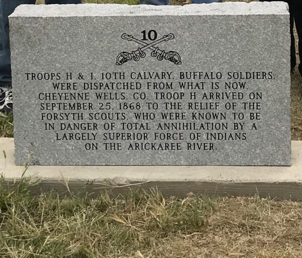 TROOP H & I, 10TH CALVARY MEMORIAL STONE