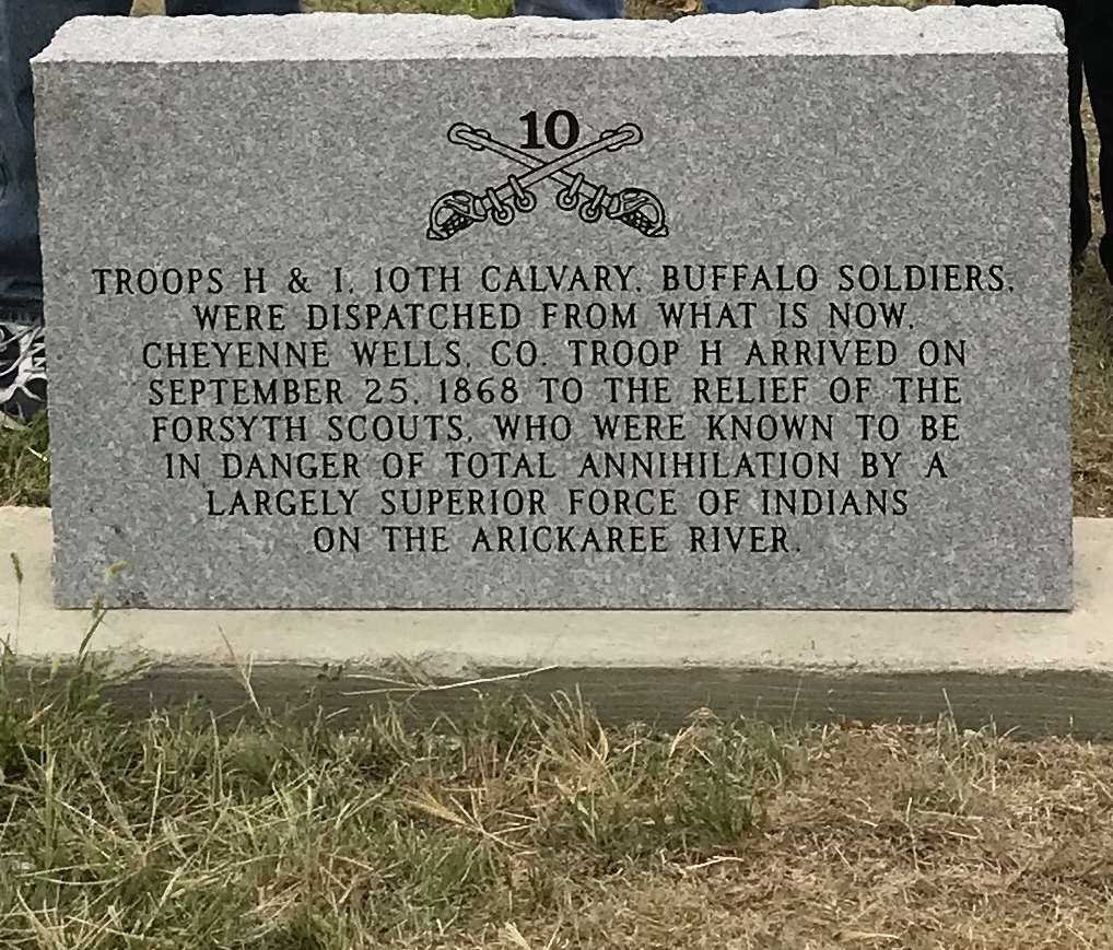 TROOP H & I, 10TH CALVARY MEMORIAL STONE