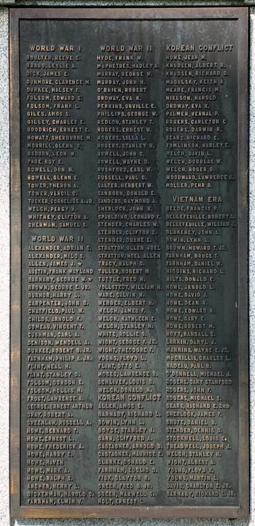 TUNBRIDGE CIVIL WAR MEMORIAL PLAQUE C