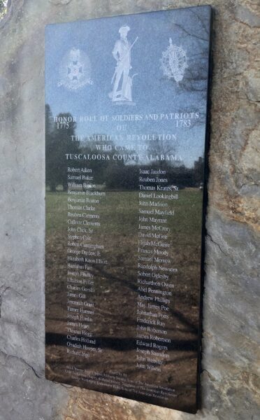 TUSCALOOSA COUNTY HONOR ROLL MEMORIAL PLAQUE