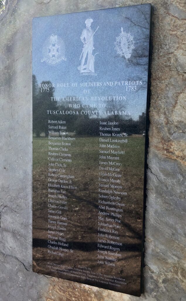 TUSCALOOSA COUNTY HONOR ROLL MEMORIAL PLAQUE