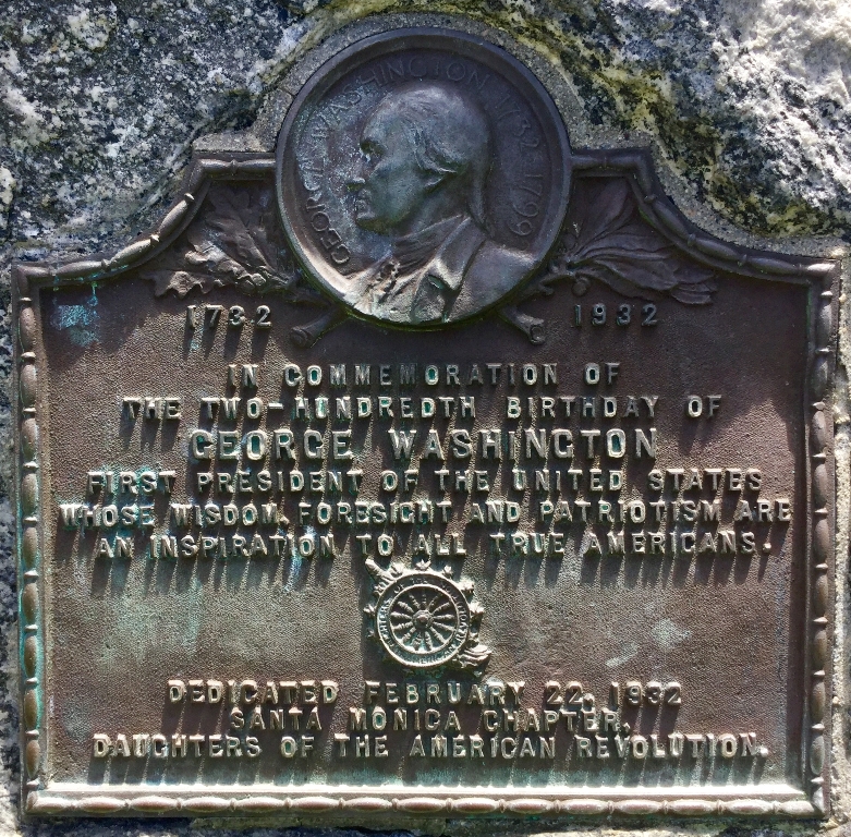 TWO-HUNDREDTH BIRGHDAY OF GEORGE WASHINGTON MEMORIAL PLAQUE