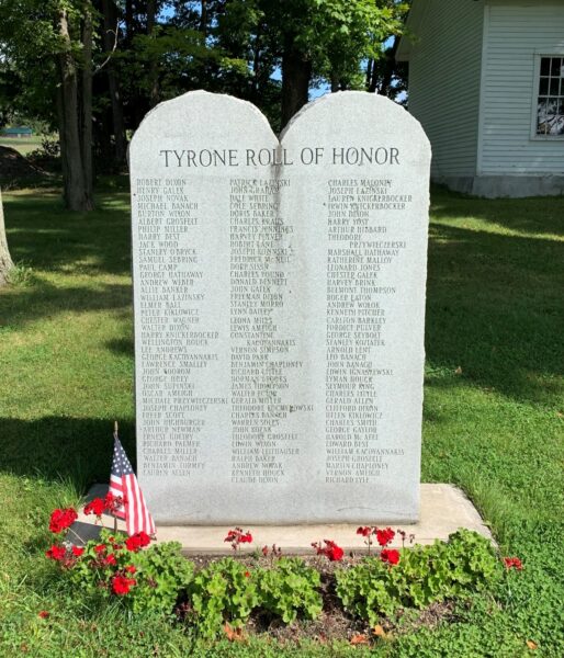 TYRONE ROLL OF HONOR WAR MEMORIAL