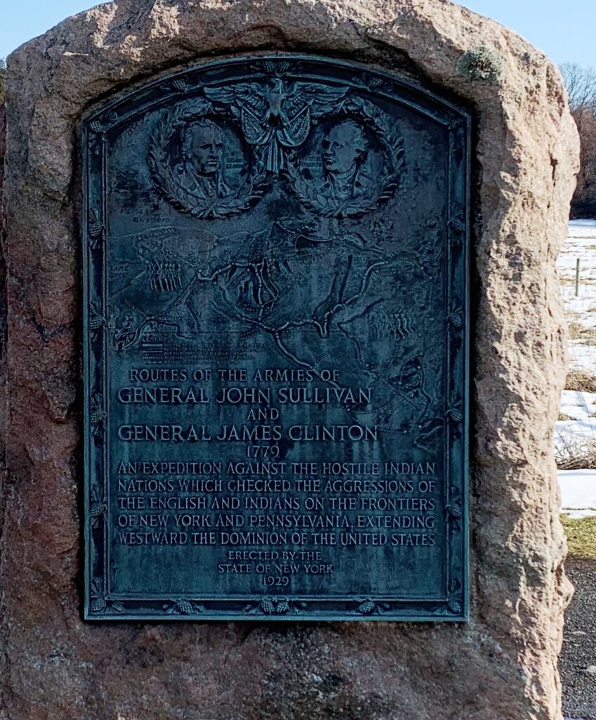 UNION SPRINGS ROUTES OF THE ARMIES OF GENERAL JOHN SULLIVAN AND GENERAL JAMES CLINTON MEMORIAL FRONT