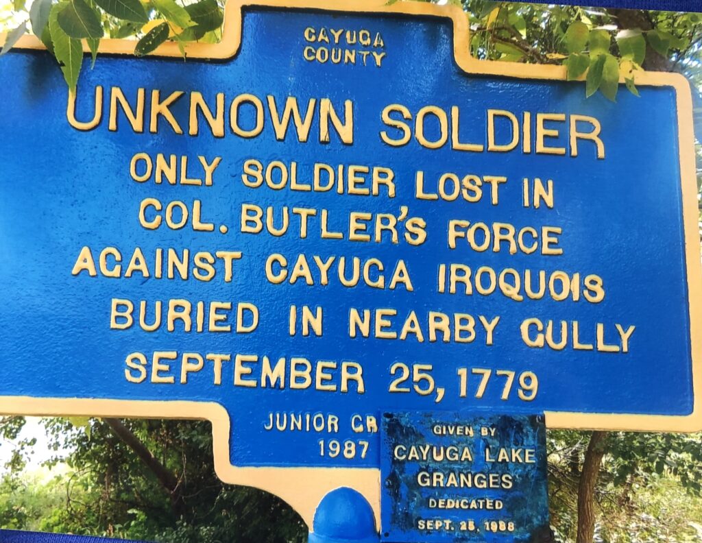 UNKNOWN SOLDIER REVOLUTIONARY WAR MEMORIAL MARKER