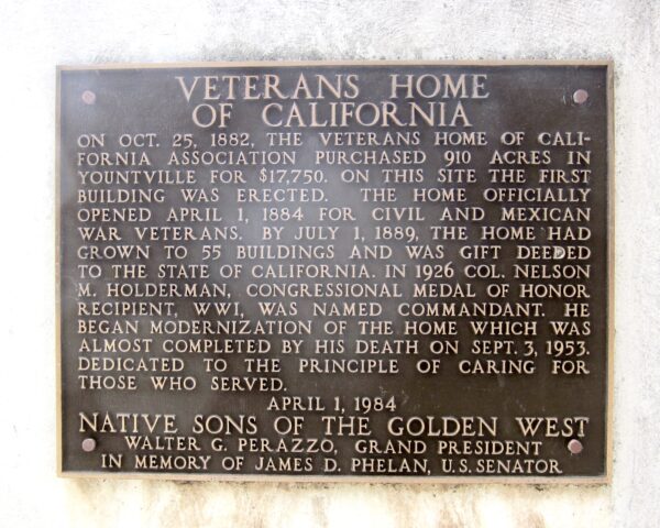 VETERANS HOME OF CALIFORNIA MEDAL OF HONOR WAR MEMORIAL PLAQUE