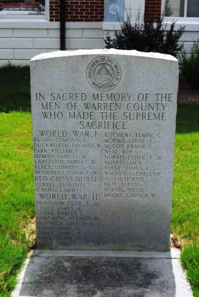 WARREN COUNTY WORLD WARS MEMORIAL