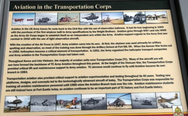 AVIATION IN THE TRANSPORTATION CORPS MEMORIAL PANEL