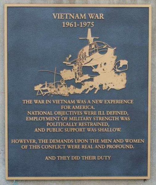 OCONEE COUNTY VIETNAM WAR MEMORIAL PLAQUE