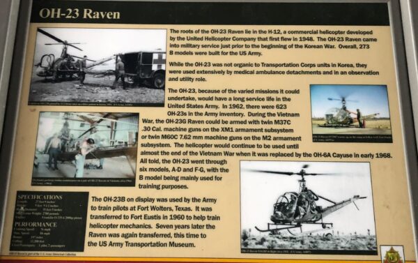 OH-23 RAVEN MEMORIAL PANEL