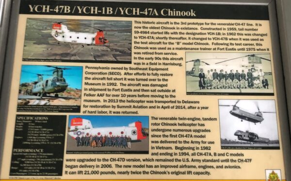 YCH-47B/YCH-1B/YCH-47A CHINOOK MEMORIAL PANEL