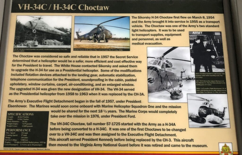 VH-34C/H-34C CHOCTAW MEMORIAL PANEL
