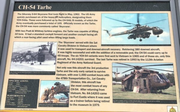 CH-54 TARHE MEMORIAL PANEL