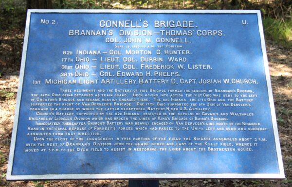 CONNELL’S BRIGADE WAR MEMORIAL PLAQUE